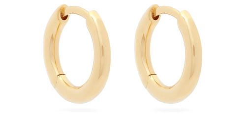 Small gold-vermeil hoops, Tom Wood